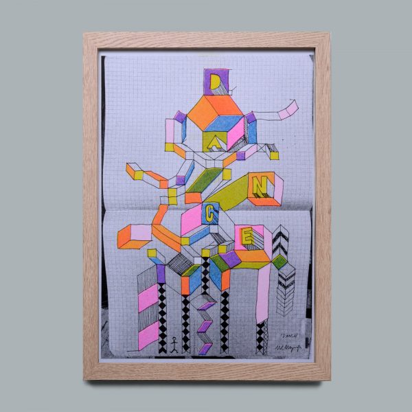 Morag Myerscough risograph by Unseen Sketchbooks