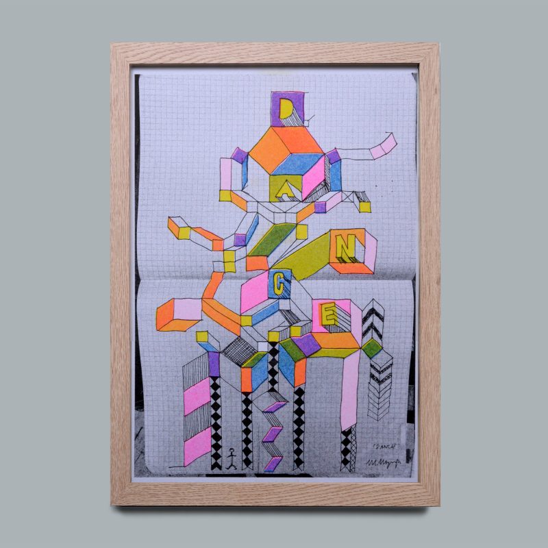 Morag Myerscough risograph by Unseen Sketchbooks