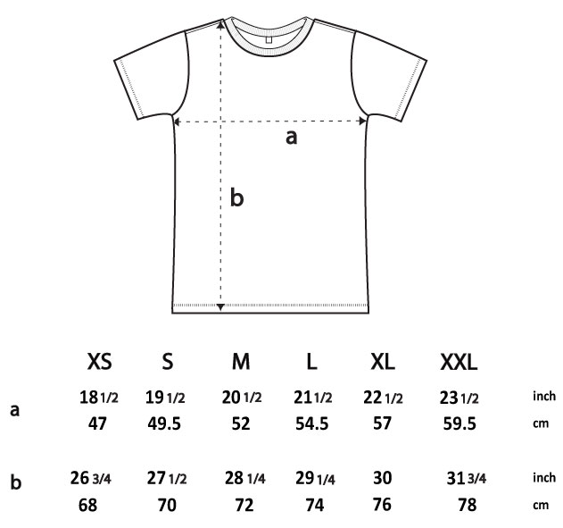 Uk t hotsell shirt size chart