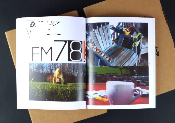 Pages from David Carson book by Unseen Sketchbooks publishing
