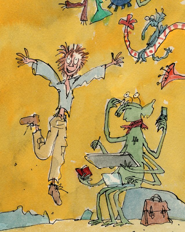 Quentin Blake drawing