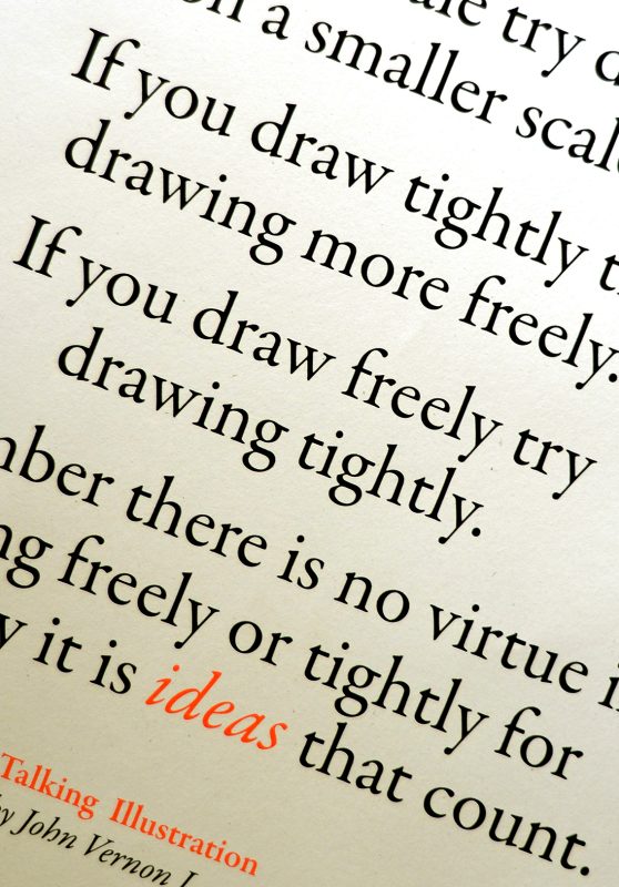 This image shows the book 'Talking Illustration' part of the Trust Process series of books by Unseen Sketchbooks.